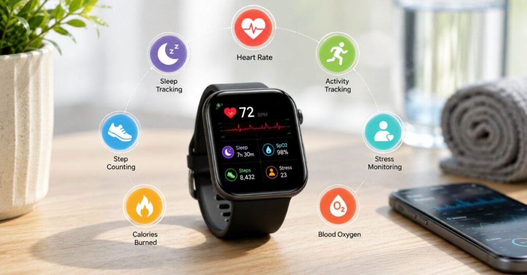 Smartwatch health tracking features