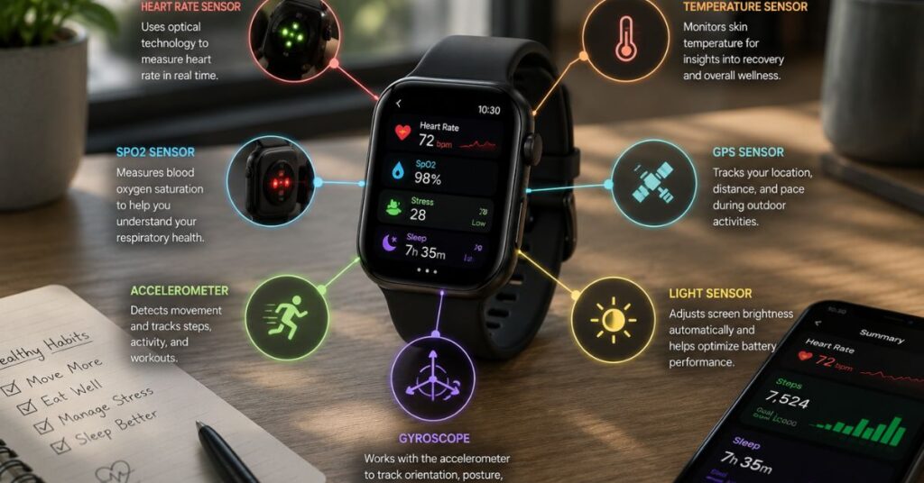 Smartwatch health tracking features