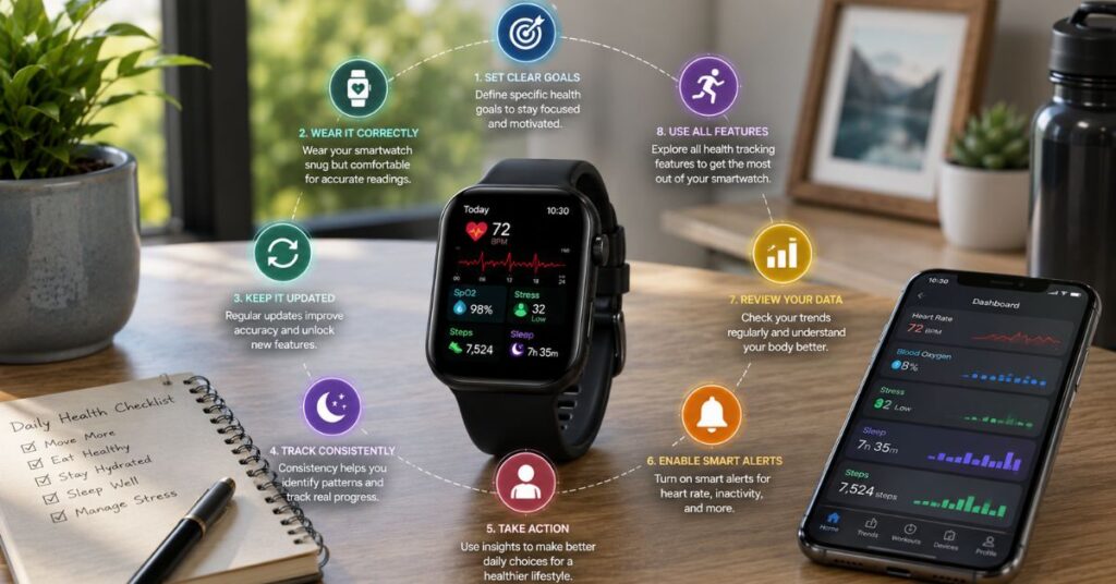 Smartwatch health tracking features