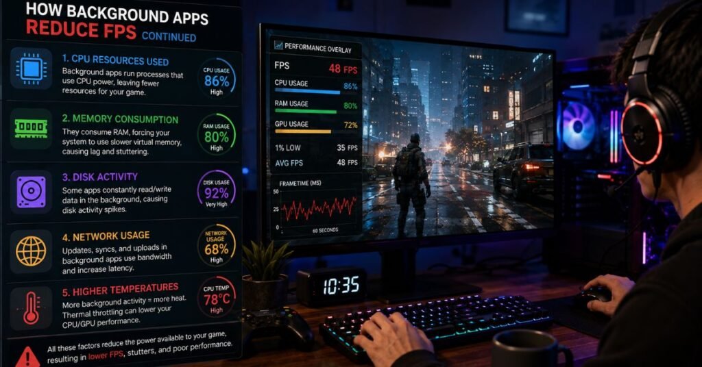 How Background Apps Reduce FPS