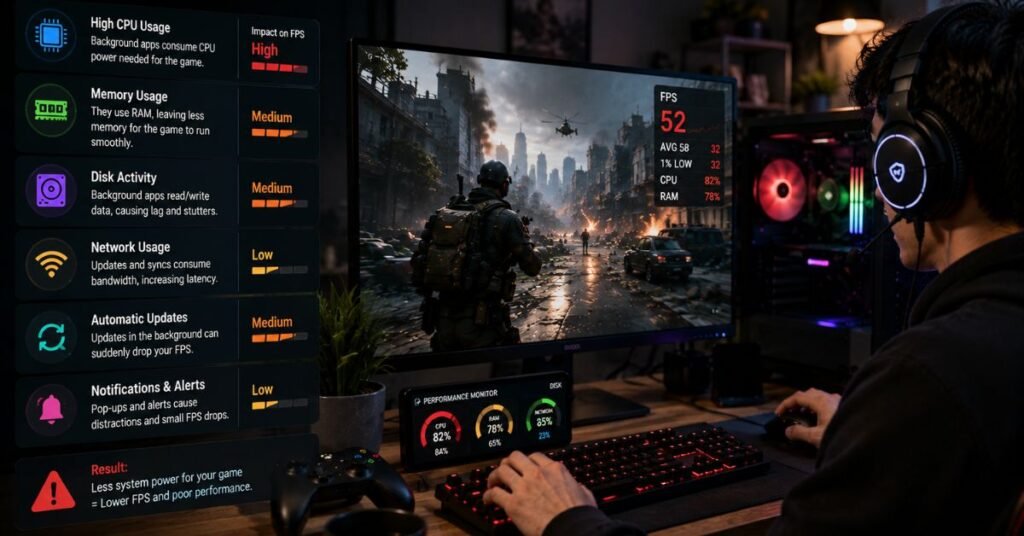 How Background Apps Reduce FPS