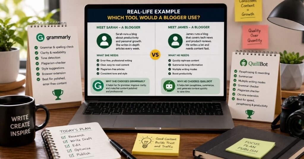 Grammarly vs QuillBot AI