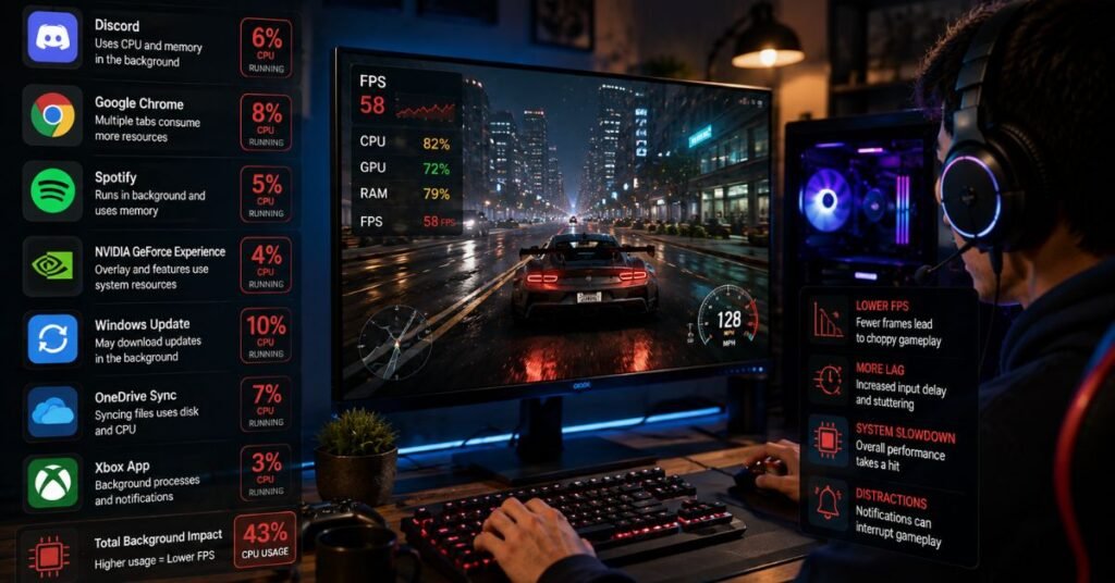 How Background Apps Reduce FPS